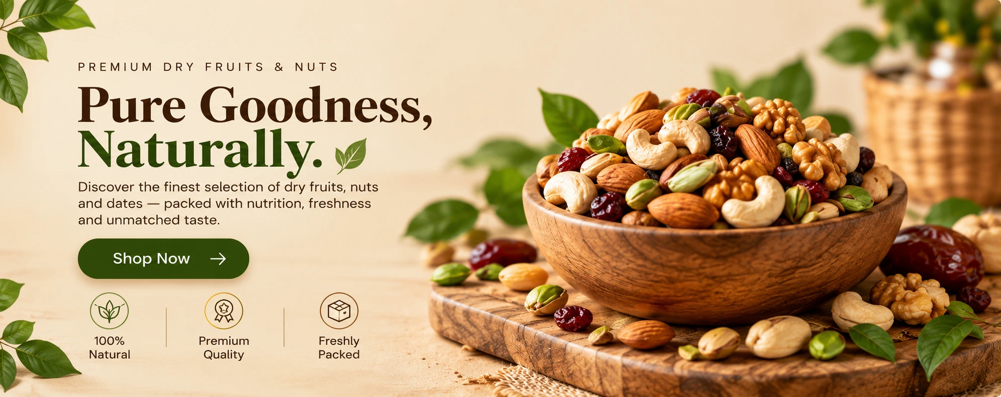 Zubii Dry Fruits Promotional Banner
