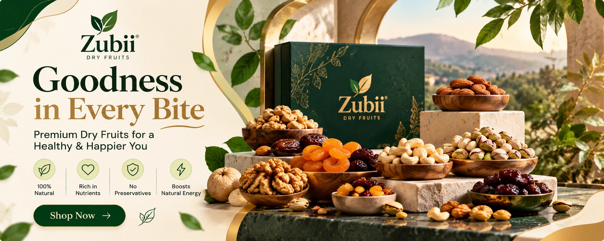 Zubii Dry Fruits Promotional Banner